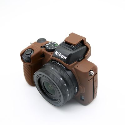 เคสกล้องเกราะซิลิโคนผิวเคสอุปกรณ์ป้องกันฝาครอบของร่างกายสำหรับกล้อง Nikon Z50 DSLR อุปกรณ์ป้องกันฝาครอบกระเป๋าวิดีโอ