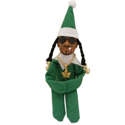 Christmas Decorations Snoop on a Stoop Handmade Black Elf Doll Doll Plush Toys for Home Office Decor Holiday Festival Gifts in style