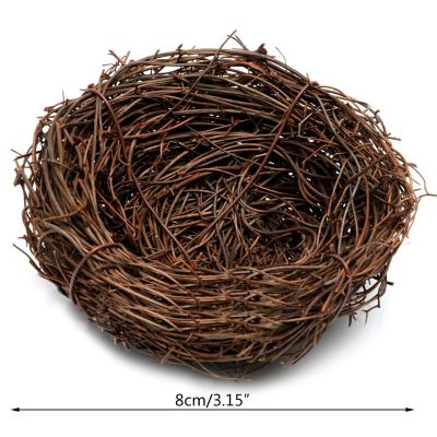 ✅【100% Ready Stock】Handmade Vine Brown Bird Nest House Home Nature Craft Holiday Decoration