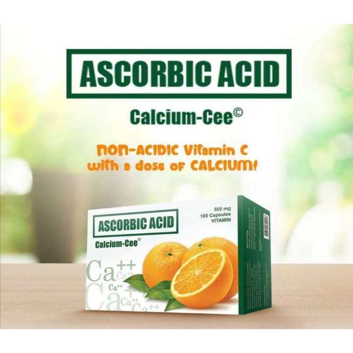 CALCIUM CEE Ascorbic Acid 500mg 100 capsules/box Lazada PH