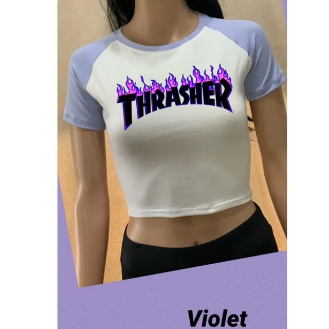 Oas‘thrasher Two Tone Raglan Crop Top Tee Lazada Ph