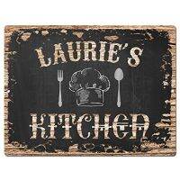 Laurie S ป้ายเก๋ไก๋ในครัวแนววินเทจย้อนยุคชนบท9 "X 12" ร้านขายแผ่นโลหะผนังครัวในบ้านของขวัญตกแต่ง