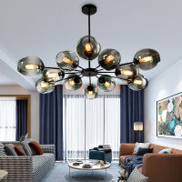 Modern LED Glass Chandelier Lighting for Dining Room Decoration Bedroom Living Room Chandelier Lamp Home Hanging Lamp Lighting