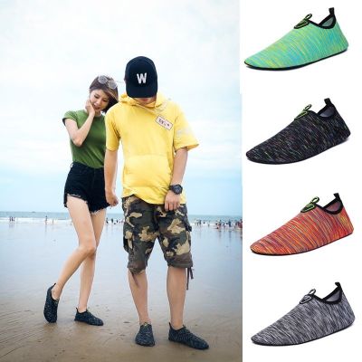 【Hot Sale】 Beach shoes mens and womens soft-soled quick-drying non-slip anti-cut barefoot skin-fitting snorkeling wading upstream swimming