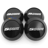 Style 4PCS 65mm Spoon Sports Rim Wheel Hub Cap Dustproof Cover