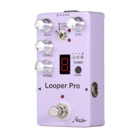 Rowin RE-05ห่วงกีตาร์เอฟเฟคเตอร์จูนเนอร์ Looper กีตาร์ขนาดเล็กที่เหยียบลูปเปอร์เอฟเฟคเปลือกโลหะเต็มรูปแบบพร้อมเอฟเฟกต์ดีเลย์ Reverb Chorus