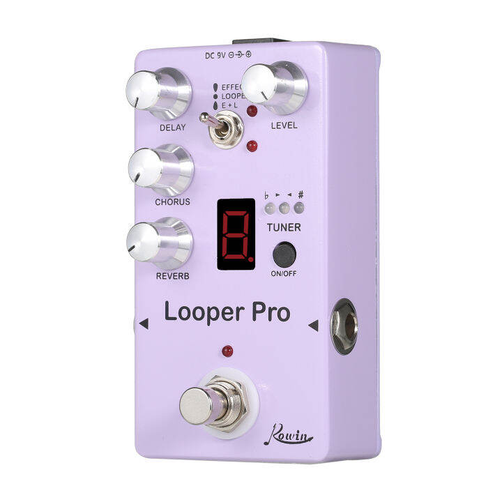 Rowin RE05 Loop Gitar Effector Looper Tuner Gitar Mini Efek Looper