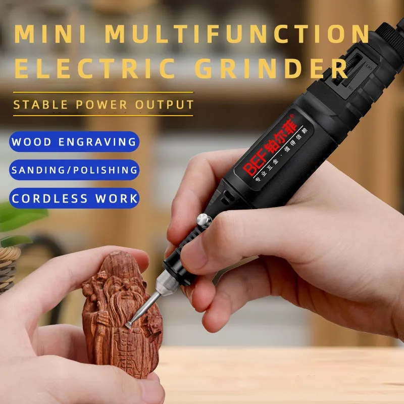 Charging Speed Mini Electric Grinder Nail Drill Polished Jade Nuclear  Engraving Machine Hand-held Wood Micro Small Electric Drill