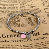 ┅✱ charms heart bracelet for women bangles beads femme gifts for women female stainless steel jewelry bracelet friendship bracelet