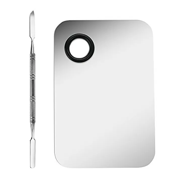 Professional Makeup Palette Tray Mixed Make Up Stainless Steel Liquid