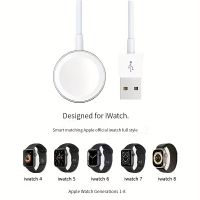 Suitable For Apple Watch Charger Portable Mini Wireless Magnetic Absorption Usb Charging Base Round Coil