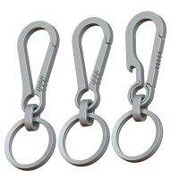 2Pcs 8cm Titanium Alloy Carabiner Multifunctional Key Chain Simple Pendant Portable Tools Easy to Use