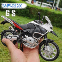 19 BMW R1200GS Cross-country Motorcycles Model Diecasts Metal Simulation Street Comitive Motorcycles Collection With cket