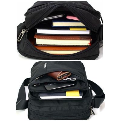 [Shop Malaysia] ready stock!! 6 zip welis (m) size fashion men sling bag shoulder messenger bag business bag