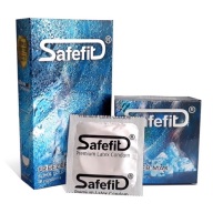 Hộp 10 Cái Bao Cao Su Safefit Freezer Max Size nhỏ 49mm - Mát lạnh thumbnail