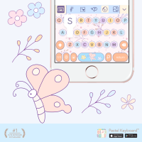 Sweet pastel 4 Keyboard Theme⎮(E-Voucher) for Pastel Keyboard App