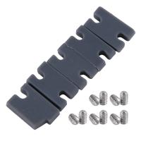 5 PCS Surfboard Tail Fin Mounting Converter Fin Box Fixing Compatibility Infills Kit &amp; Surfboard Grub Screws Metal+PVC As Shown Surfing Accessories