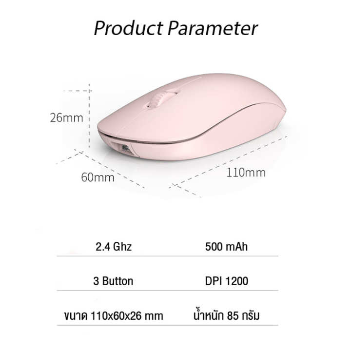 เมาส์ไร้สาย-m108-wireless-mouse-rechargeabl-aa-battery-มี-2-แบบ-แบบใส่ถ่านและแบบมีแบตเตอรี่ในตัว-เสียงคลิกเงียบ-รับประกันสินค้า-6-เดือน-mobuying