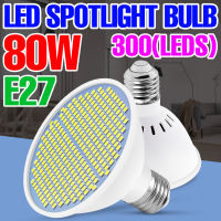 จุดไฟ LED 220โวลต์ข้าวโพดหลอดไฟ30วัตต์50วัตต์80วัตต์โคมไฟ E27นำสปอตไล110โวลต์ illa แสงในร่มประหยัดพลังงาน LED L Ampara 2835 SMD