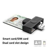 เครื่องอ่านการ์ดอัจฉริยะ USB 2.0สำหรับบัตรธนบัตร SIM ID CAC อะแดปเตอร์เชื่อมต่อแบบ Cloner เครื่องอ่านการ์ดสำหรับ Windows7/8/10 MAC สำหรับเครื่องอ่านการ์ดการ์ดคอมพิวเตอร์โทรศัพท์