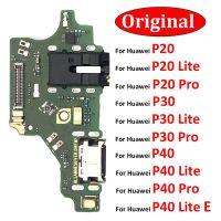 ขั้วต่อ USB ดั้งเดิม 100% พอร์ตชาร์จสําหรับ Huawei P9 P10 P20 P30 P40 Lite Plus Pro Dock Charge Board Flex Cable