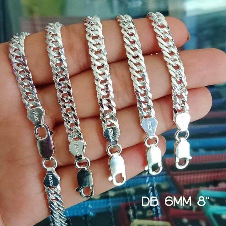 STAR SILVER ORIGINAL ITALY 925 SILVER BRACELET MEN (100 legit silver