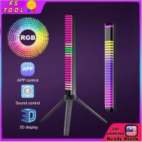 {ItalyNest shop}ไฟควบคุมเสียง RGB ไฟ LED ควบคุมด้วยแอพพลิเคชั่นไฟแถบไฟหลากสีจังหวะดนตรีสำหรับ Hiasan Mobil ดีเจดิสโก้