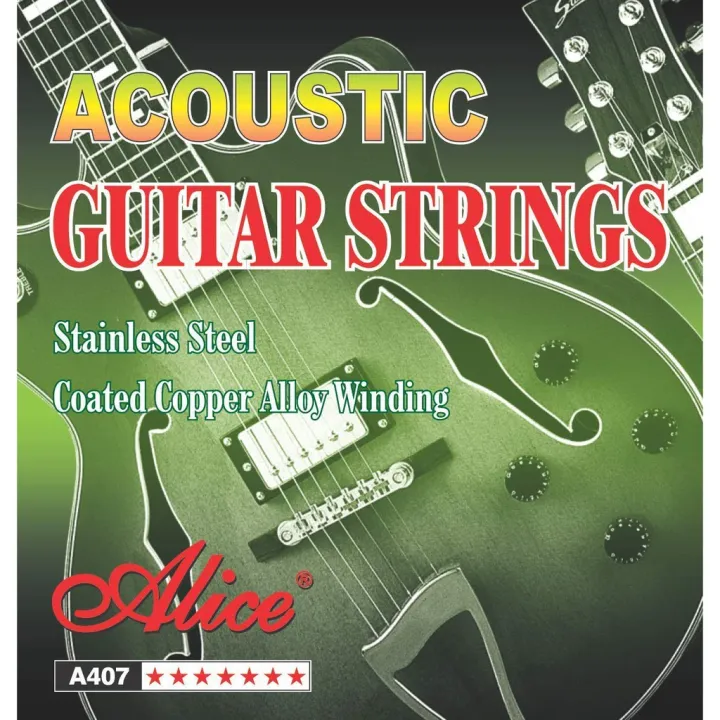Alice A407L Acoustic Guitar Strings,6 Strings Lazada PH