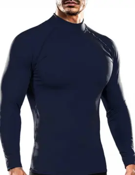 Running Shirt Gym Rashguard for Men Stand Collar Long Sleeve Shirt Men Gym  Half Zipper Fitness Compression Tshirts - China Polyester Spandex Solid Men  Tshirt and Casual Sport Long Sleeve Compression Shirt
