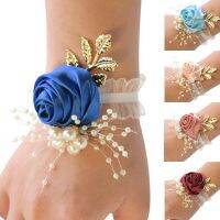 hotx【DT】 Bridesmaid Wrist Flowers Wedding Prom Boutonniere Fabric Hand Decoration Supplies