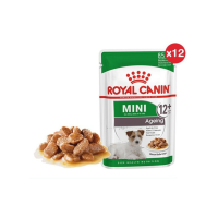 [ยกกล่อง 12 ซอง] Royal canin Mini Ageing 12+ pouch อาหาร เปียก สุนัขสูงวัย ขนาดเล็ก อายุ 12 ปีขึ้นไป 85 กรัม