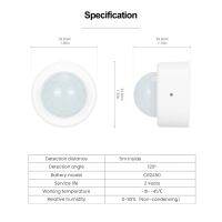 2X การเคลื่อนไหว Body SENSOR ZigBee 3.0ไดรฟ์ MINI SMART Human Motion PIR transducer Smart Life การเชื่อมต่อไร้สาย Light(C)