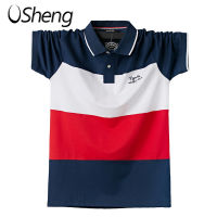 VSHENG 2020 เสื้อยืดโปโลขนาดใหญ่สำหรับผู้ชาย M ถึง 6XL เย็บสีลายขนาดบวกคอปกแขนสั้น