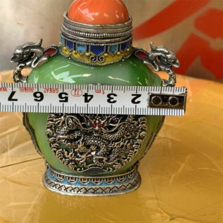 green-jade-tibetan-copper-dragon-snuff-bottle-china-antique-collection-ornaments