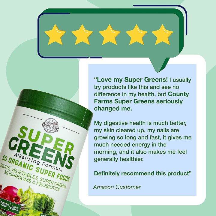 ผงผักและผลไม้รวม-50-ชนิด-super-greens-alkalizing-formula-unfavored-300-g-country-farms-usda-organic