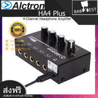 Alctron HA4 Plus Headphone Amplifier กระจายหูฟังได้ 4-Channel การจ่ายไฟเป็นแบบ USB สามารถเชื่อมต่อกับ PC หรือสายชาร์จแบตสมาร์ทโฟนทั่วไปได้ รับประกัน 1 ปี จัดส่