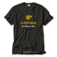 เสื้อยืดแขนสั้นพิมพ์ลาย Cohiba La Habana Cuba Gildan แฟชั่นผู้ชาย เสื้อยืดคุณภาพดี