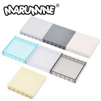 Marumine MOC Bricks 20PCS 1x6x5 Window Glass Houses Wall Element 59349 Compatible Building Blocks Panel Assembles Accessories