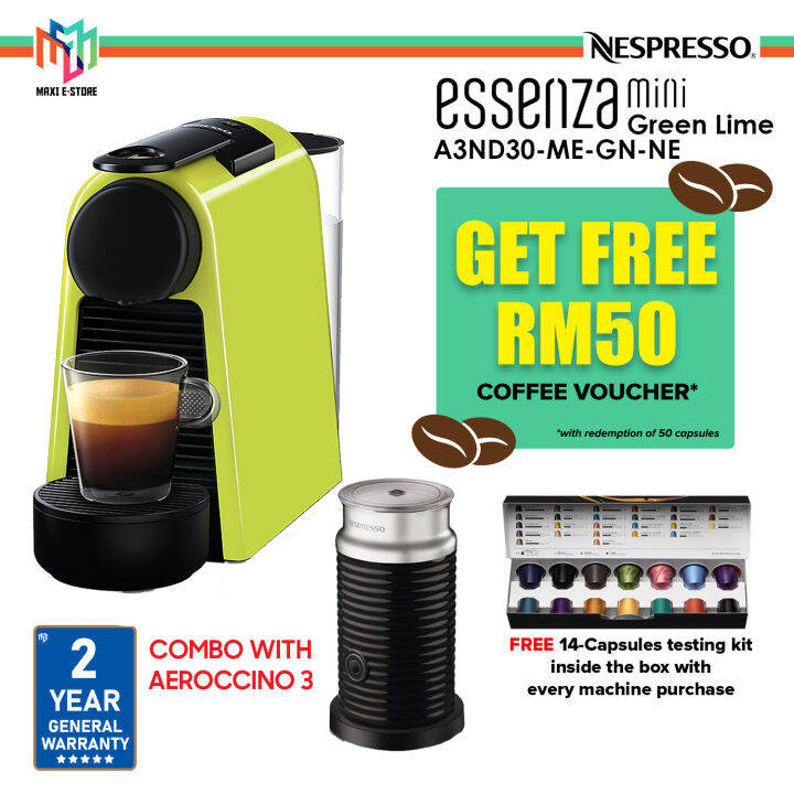 green coffee pod machine