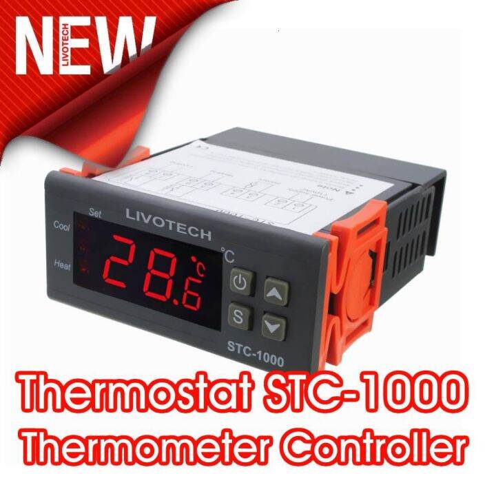 Thermostat/Termostat Digital STC-1000 220V AC Suhu Temperature Control ...