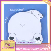 ?【Lowest price】Qearl Mengtai แผ่นจดบันทึกติดก้นสัตว์น่ารัก30แผ่นที่คั่นหนังสือ Kawaii Penguin N Times เครื่องเขียนสำนักงานเหนียว