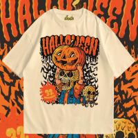 (พร้อมส่งเสื้อเฮีย) เสื้อ ฮาโลวีน HALLOWEEN pumpkin ผ้านิ่มใส่สบาย cotton 100%