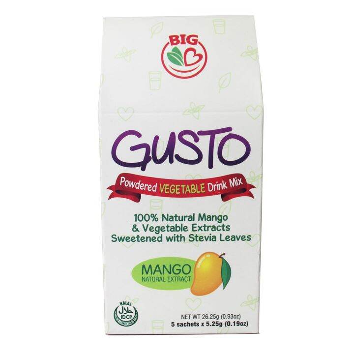 Gusto Powdered Vegetable Drink 5's Lazada PH