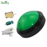 Dolity 100มม. ปุ่มกด LED อุปกรณ์เสริมสำหรับเครื่องอาร์เคดวิดีโอเกมแทนที่