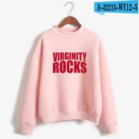 2020 Virginity Rocks เสื้อผ้าคอเต่าเสื้อผู้หญิง/เสื้อแขนยาวผู้ชายเสื้อ Casual Unisex คู่สวมใส่