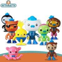 นิรันดร์8ชิ้น/ล็อตสำหรับเด็กหุ่นของเล่น Pero Barnacles Shellington Ocean Adventure ทีม Octonauts ของเล่นโมเดลตุ๊กตาขยับแขนขาได้