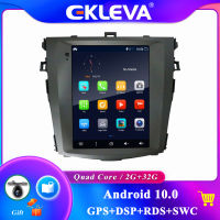 EKLEVA วิทยุติดรถยนต์9.7นิ้วสำหรับ Toyota Corolla Android 12สเตอริโอ GPS Navi Fit 10 E140 E150 2006-2013บลูทูธ5.0 SWC Mirror Link กล้อง