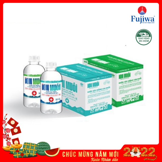 1 thùng nước muối - nước súc miệng ion muối 300ml thùng 6 chai hương biển - ảnh sản phẩm 1