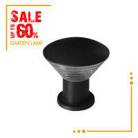 Lighttrio โคมไฟสนาม Garden Lamp ไฟทางเดิน ไฟสวน ไฟภายนอก รุ่น BOR-0357 - สีดำ (ไม่รวมหลอดไฟ)