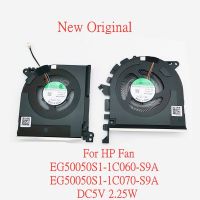 พัดลมระบายความร้อน GPU CPU แล็ปท็อปของแท้ใหม่สำหรับ HP EG50050S1-1C060-S9A พัดลม EG50050S1-1C070-S9A DC5V 2.25W